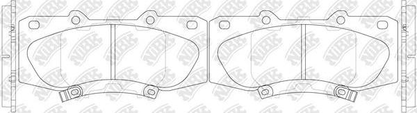 NiBK PN0548 - Brake Pad Set, disc brake autospares.lv