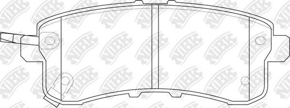 NiBK PN0554 - Brake Pad Set, disc brake autospares.lv