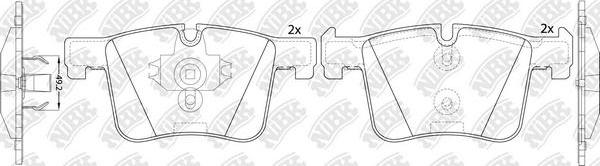 NiBK PN0558 - Brake Pad Set, disc brake autospares.lv