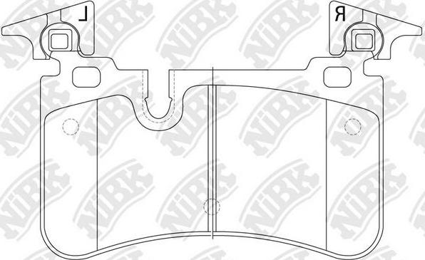 NiBK PN0557 - Brake Pad Set, disc brake autospares.lv