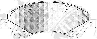 NiBK PN0505 - Brake Pad Set, disc brake autospares.lv