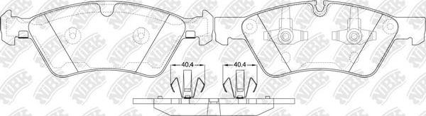 NiBK PN0500W - Brake Pad Set, disc brake autospares.lv