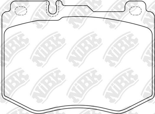 NiBK PN0585 - Brake Pad Set, disc brake autospares.lv