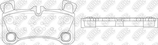 NiBK PN0530 - Brake Pad Set, disc brake autospares.lv