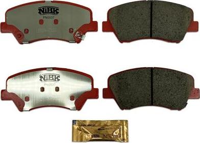 NiBK PN0537S - High Performance Brake Pad Set autospares.lv