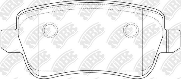 NiBK PN0522 - Brake Pad Set, disc brake autospares.lv