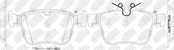 NiBK PN0575W - Brake Pad Set, disc brake autospares.lv