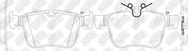 NiBK PN0575 - Brake Pad Set, disc brake autospares.lv