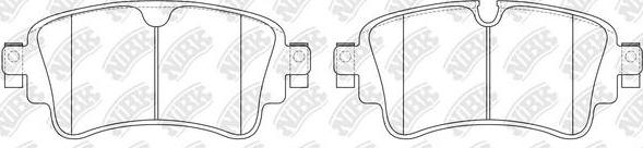 NiBK PN0697 - Brake Pad Set, disc brake autospares.lv