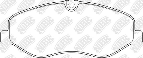 NiBK PN0653 - Brake Pad Set, disc brake autospares.lv