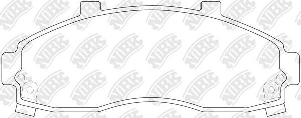 NiBK PN0664 - Brake Pad Set, disc brake autospares.lv