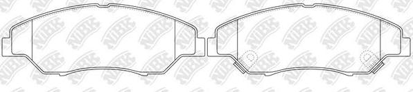 NiBK PN0634 - Brake Pad Set, disc brake autospares.lv