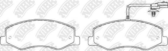 NiBK PN0637W - Brake Pad Set, disc brake autospares.lv