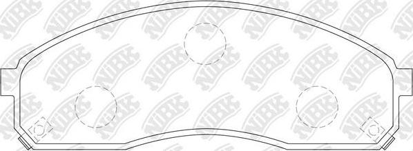 NiBK PN0671 - Brake Pad Set, disc brake autospares.lv