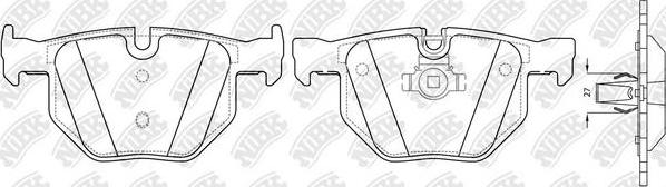 NiBK PN0093 - Brake Pad Set, disc brake autospares.lv