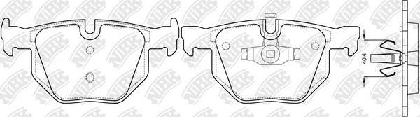 NiBK PN0092 - Brake Pad Set, disc brake autospares.lv