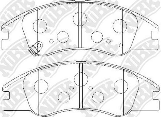 NiBK PN0060 - Brake Pad Set, disc brake autospares.lv