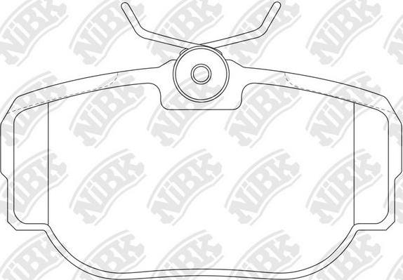 NiBK PN0009 - Brake Pad Set, disc brake autospares.lv