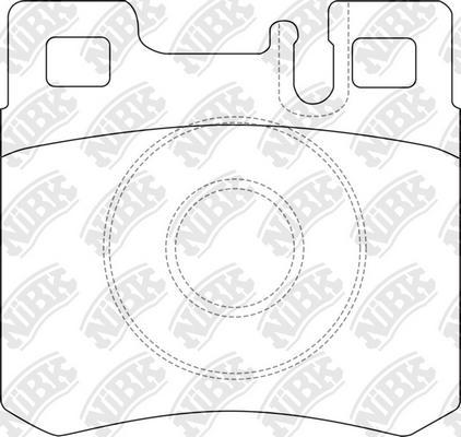 NiBK PN0006 - Brake Pad Set, disc brake autospares.lv