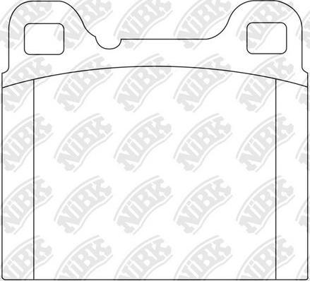 NiBK PN0007 - Brake Pad Set, disc brake autospares.lv