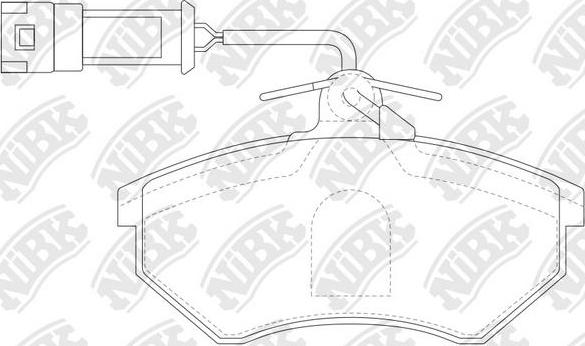 NiBK PN0018W - Brake Pad Set, disc brake autospares.lv