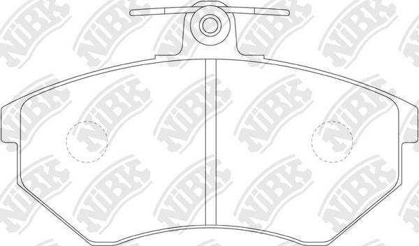 NiBK PN0018 - Brake Pad Set, disc brake autospares.lv