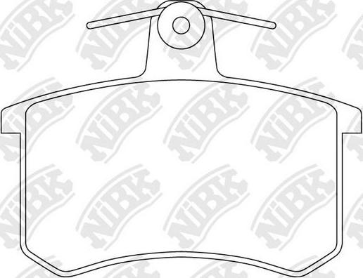 NiBK PN0017 - Brake Pad Set, disc brake autospares.lv