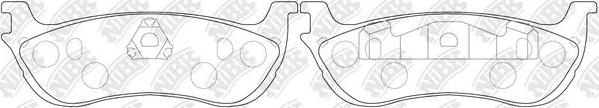 NiBK PN0080 - Brake Pad Set, disc brake autospares.lv