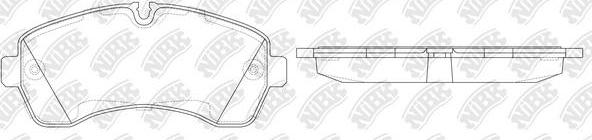 NiBK PN0036W - Brake Pad Set, disc brake autospares.lv