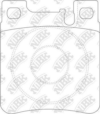 NiBK PN0030 - Brake Pad Set, disc brake autospares.lv