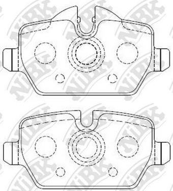 NiBK PN0070 - Brake Pad Set, disc brake autospares.lv