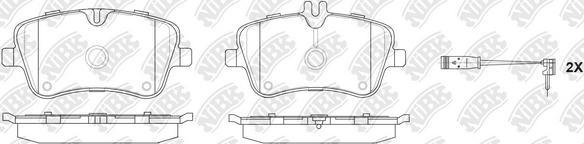 NiBK PN0199W - Brake Pad Set, disc brake autospares.lv