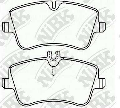 NiBK PN0199 - Brake Pad Set, disc brake autospares.lv