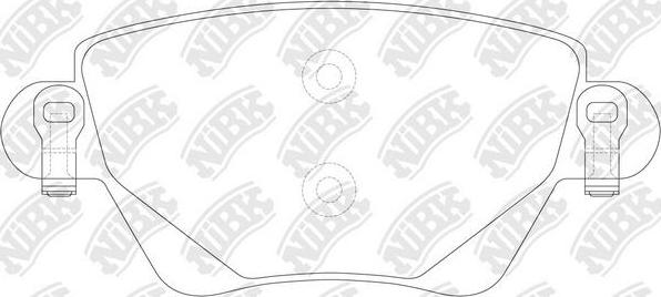 NiBK PN0194 - Brake Pad Set, disc brake autospares.lv