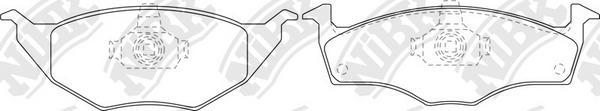 NiBK PN0190 - Brake Pad Set, disc brake autospares.lv