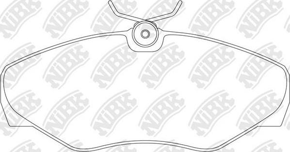 NiBK PN0198 - Brake Pad Set, disc brake autospares.lv