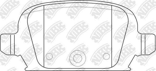 NiBK PN0192 - Brake Pad Set, disc brake autospares.lv