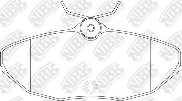 NiBK PN0146 - Brake Pad Set, disc brake autospares.lv