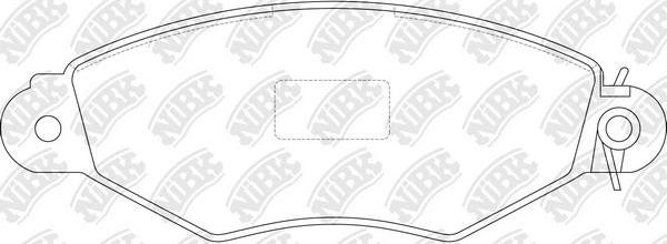 NiBK PN0151 - Brake Pad Set, disc brake autospares.lv