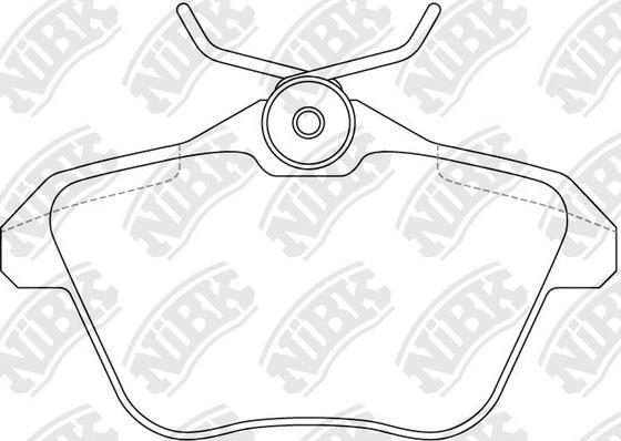 NiBK PN0104 - Brake Pad Set, disc brake autospares.lv