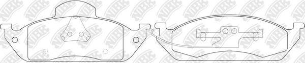 NiBK PN0116 - Brake Pad Set, disc brake autospares.lv