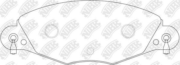 NiBK PN0184 - Brake Pad Set, disc brake autospares.lv