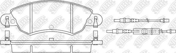 NiBK PN0183W - Brake Pad Set, disc brake autospares.lv