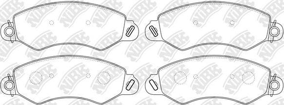 NiBK PN0850 - Brake Pad Set, disc brake autospares.lv