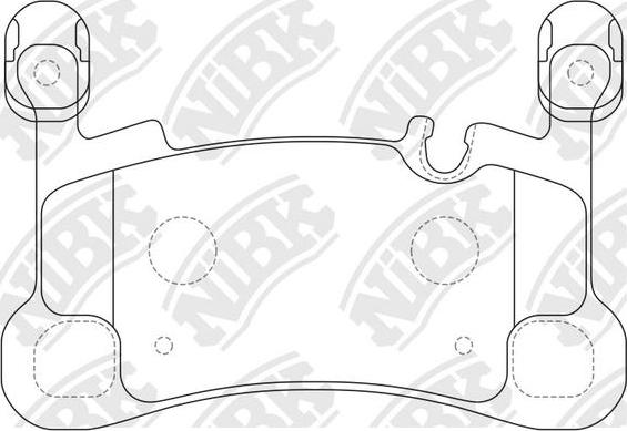 NiBK PN0864 - Brake Pad Set, disc brake autospares.lv