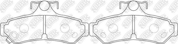 NiBK PN0829 - Brake Pad Set, disc brake autospares.lv