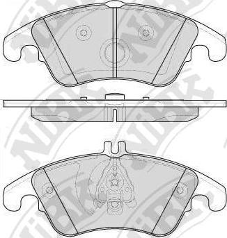 NiBK PN0395 - Brake Pad Set, disc brake autospares.lv