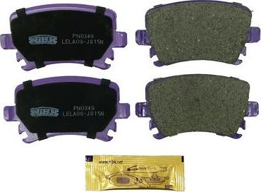 NiBK PN0349 - Brake Pad Set, disc brake autospares.lv