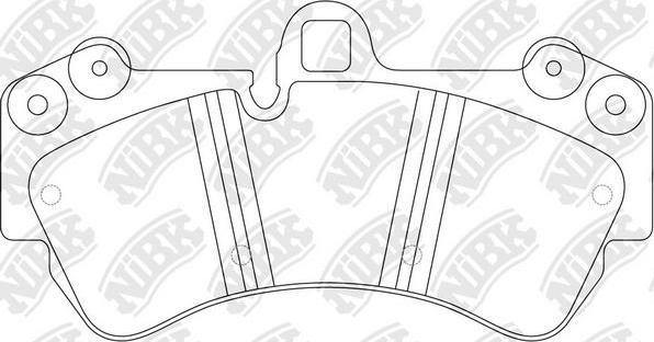 NiBK PN0345S - High Performance Brake Pad Set autospares.lv