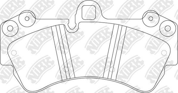 NiBK PN0345W - Brake Pad Set, disc brake autospares.lv